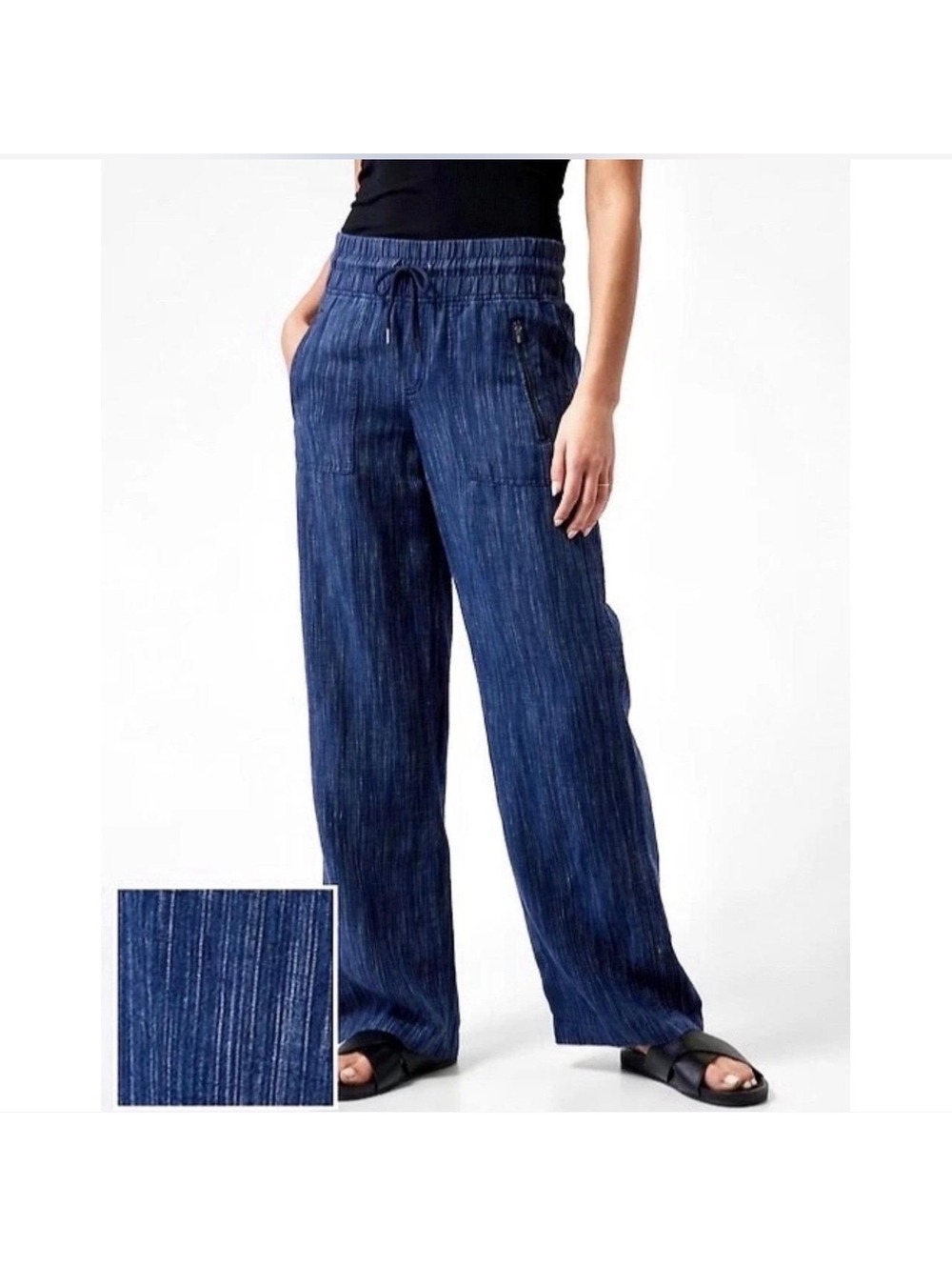 Athleta 8P women’s wide leg easy pull on pant